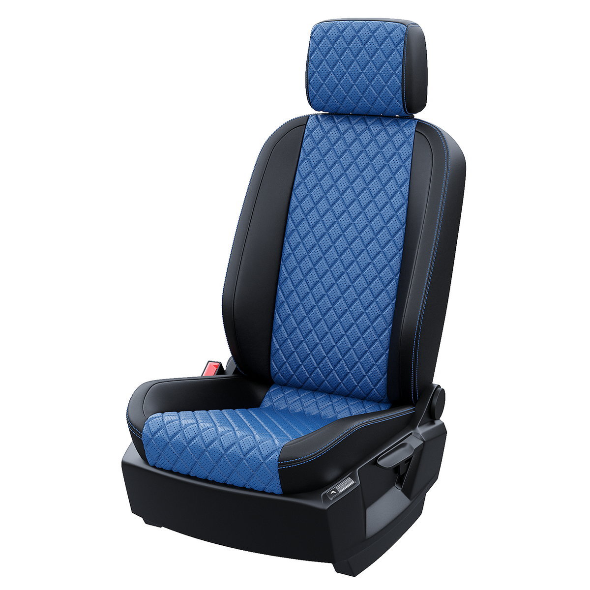 

Чехлы на сиденья Чехлы.ру для Ford Focus 2 5228AV165FT2 Экокожа ромб Черный Синий, Синий;черный, 5228AV