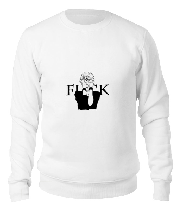 

Свитшот унисекс Printio Fuck life белый S, Fuck life