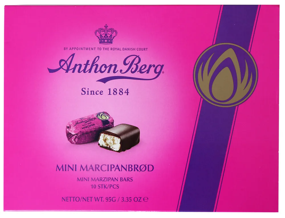 Конфеты шоколадные Anthon Berg Mini Marzipan Bars 95 г