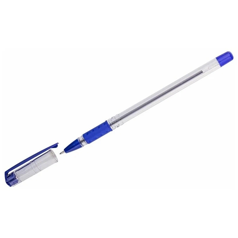 Ручка шариковая OfficeSpace School синяя, 1,0мм, грип, на масляной основе