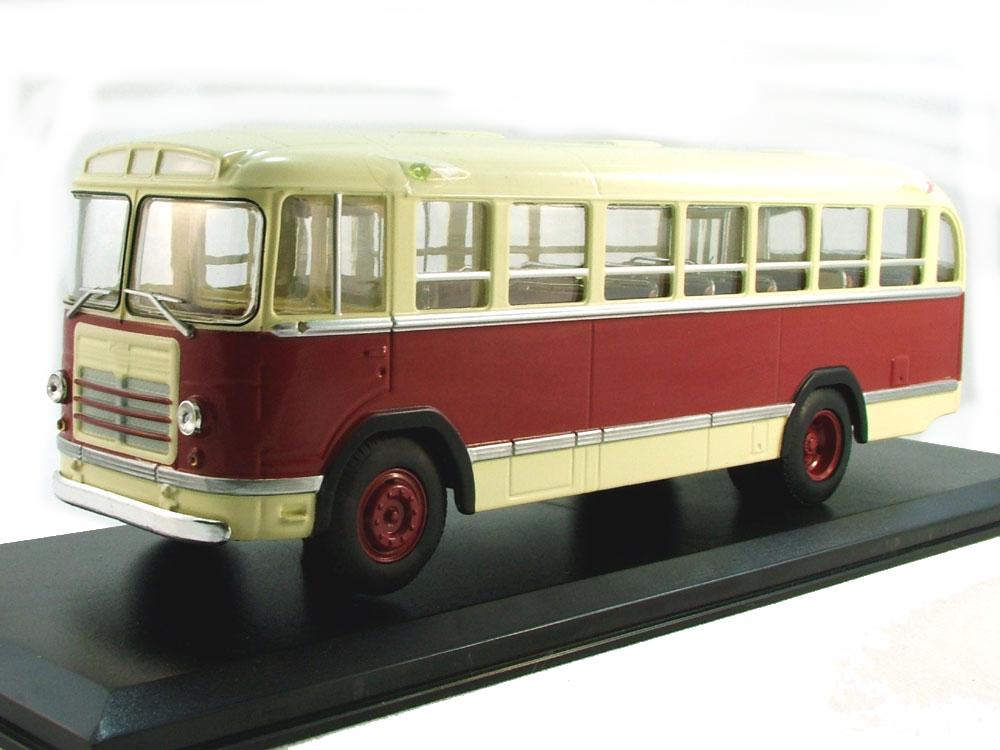 Модель коллекционная ClassicBus Ликинский автобус 158В 1961-1970 бежево-красный