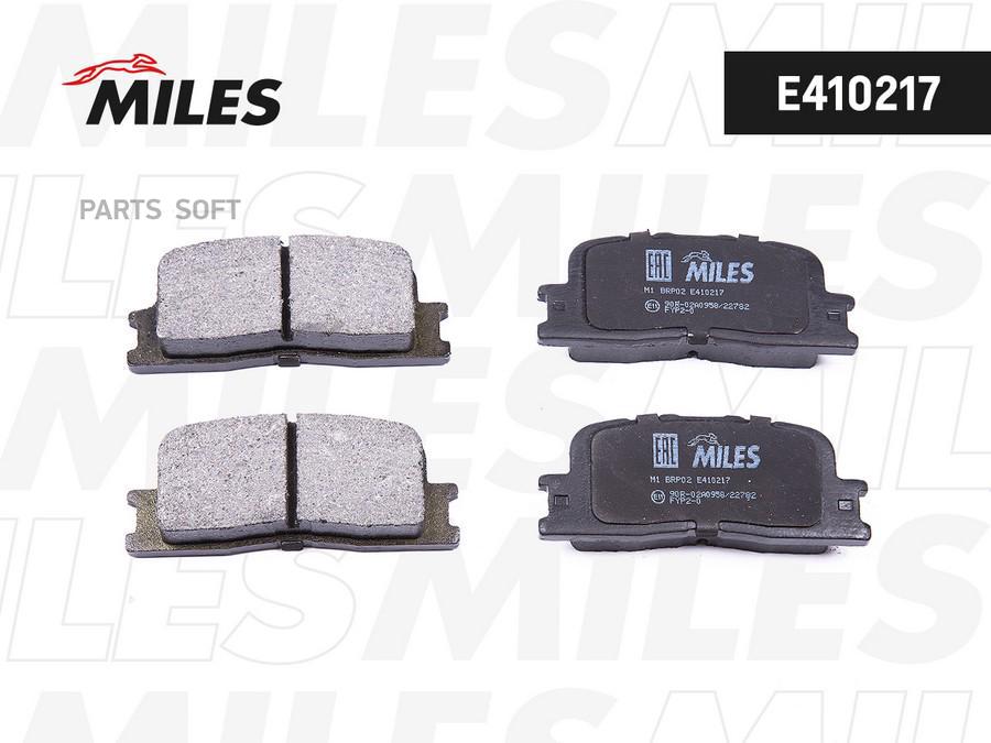 

MILES E410217 Колодки тормозные TOYOTA CAMRY (V30) 01 04/HIGHLANDER 00 07 задние LowMetall