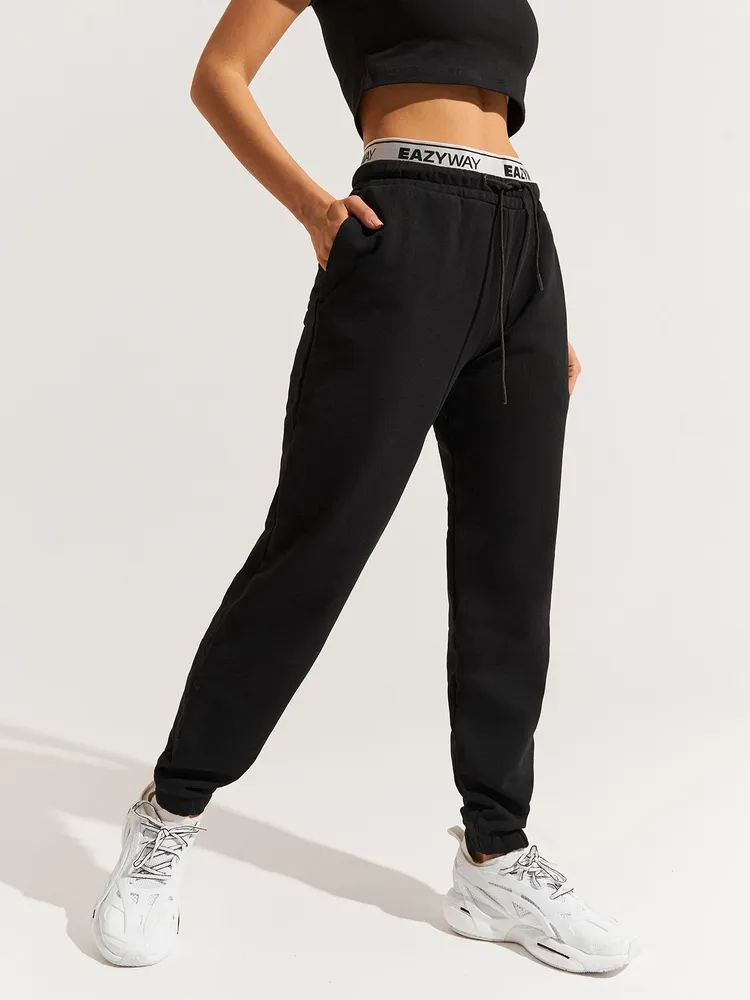 Брюки женские EAZYWAY CASUAL черные XS