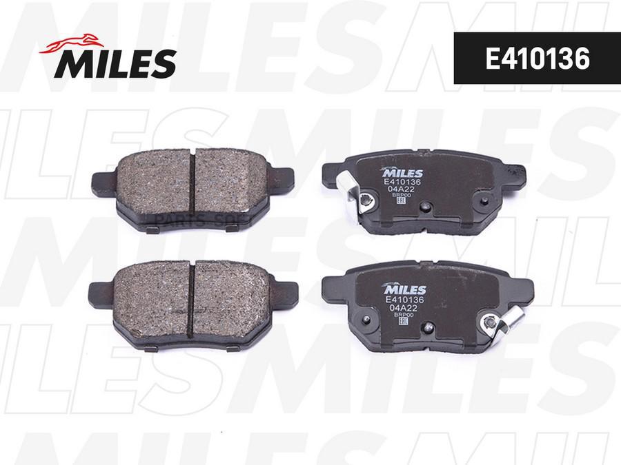 

MILES E410136 Колодки тормозные задние (без датчика) (Смесь Low-Metallic) TOYOTA COROLLA 1