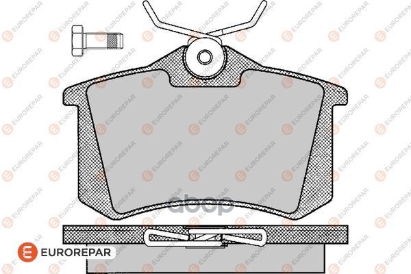 

Тормозные колодки EUROREPAR задние для VAG/Renault/Peugeot 1617249980