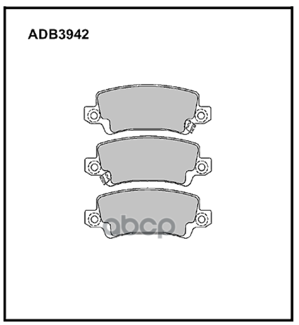

Колодки Задние Toyota Corolla E12 Adb 3942 ALLIED NIPPON арт. ADB 3942