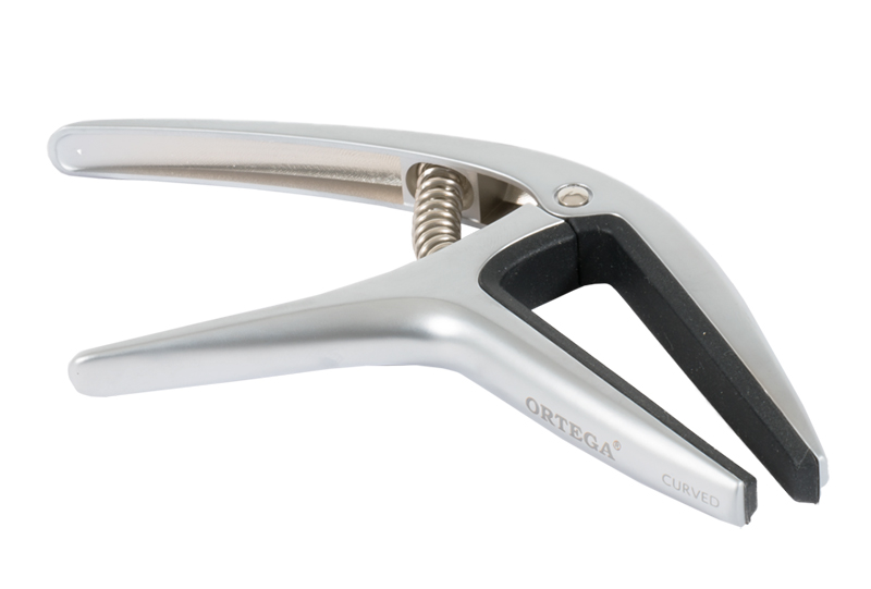 

TWCAPO-CR Универсальный каподастр для гитары, хром, Ortega, Серебристый, TWCAPO-CR