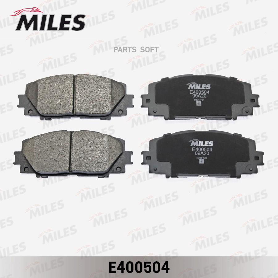 

MILES E400504 Колодки тормозные TOYOTA YARIS 06- (Япония) без АБС передние