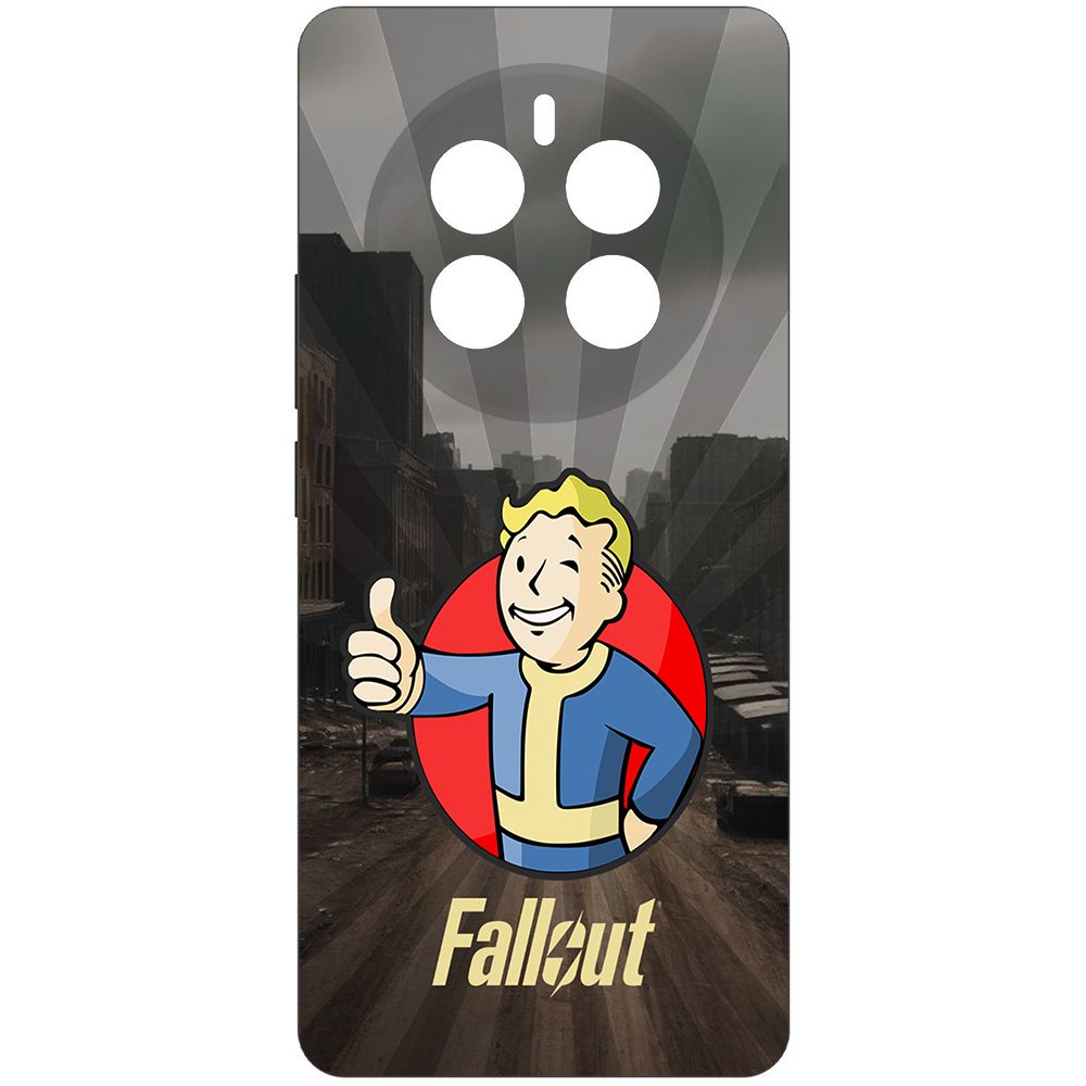 

Чехол-накладка Krutoff Soft Case Фоллаут (Fallout) - Волт-бой для Realme 12 Pro+ 5G черный