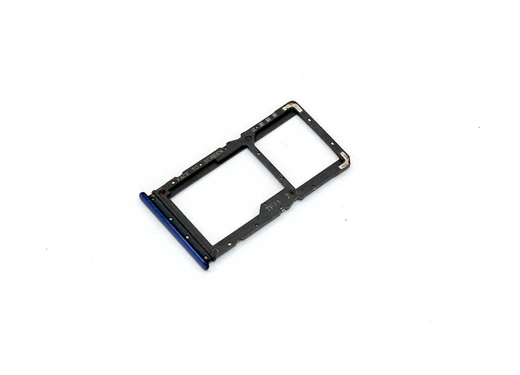 Лоток SIM-карты для Xiaomi Redmi Note 7 Pro синий