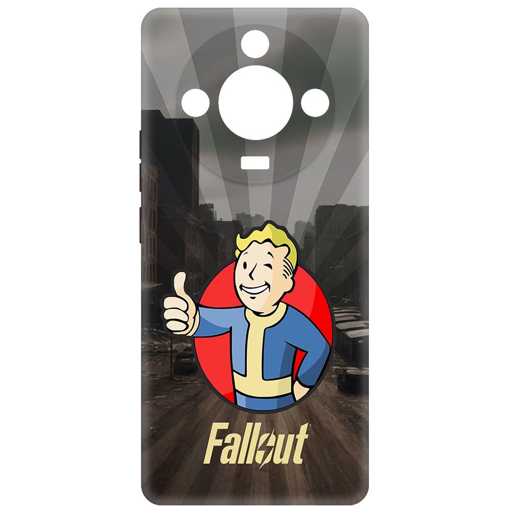 

Чехол-накладка Krutoff Soft Case Фоллаут (Fallout) - Волт-бой для Realme 11 Pro+ черный