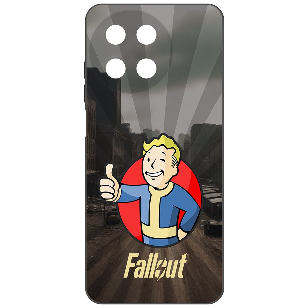 

Чехол-накладка Krutoff Soft Case Фоллаут (Fallout) - Волт-бой для Realme 11 4G черный