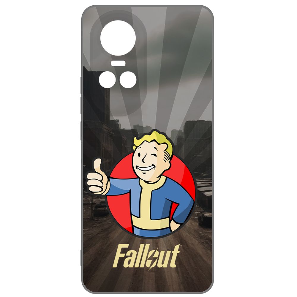 

Чехол-накладка Krutoff Soft Case Фоллаут (Fallout) - Волт-бой для Oppo Reno10 5G черный