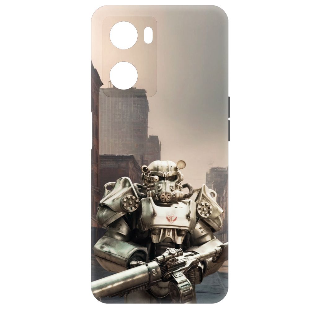 

Чехол-накладка Krutoff Soft Case Фоллаут (Fallout) - Рыцарь Братства для Oppo A57 черный