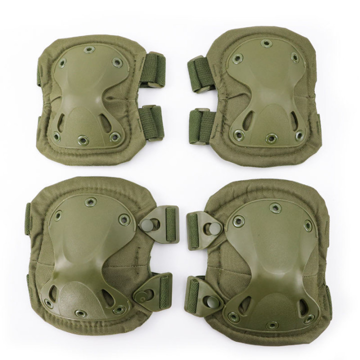 Комплект тактической защиты THREESOLDIERS 055S, цвет зеленый