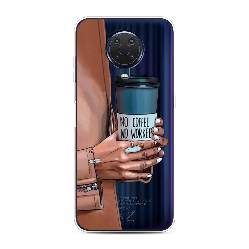 

Чехол Awog на Nokia G20 / Нокиа G20 "No coffee", Коричневый;серый, 124150-7