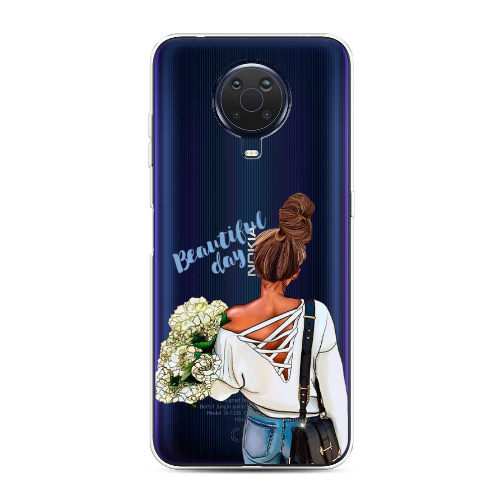 

Чехол Awog на Nokia G20 / Нокиа G20 "Beautiful day vector", Коричневый;белый;зеленый, 124150-6