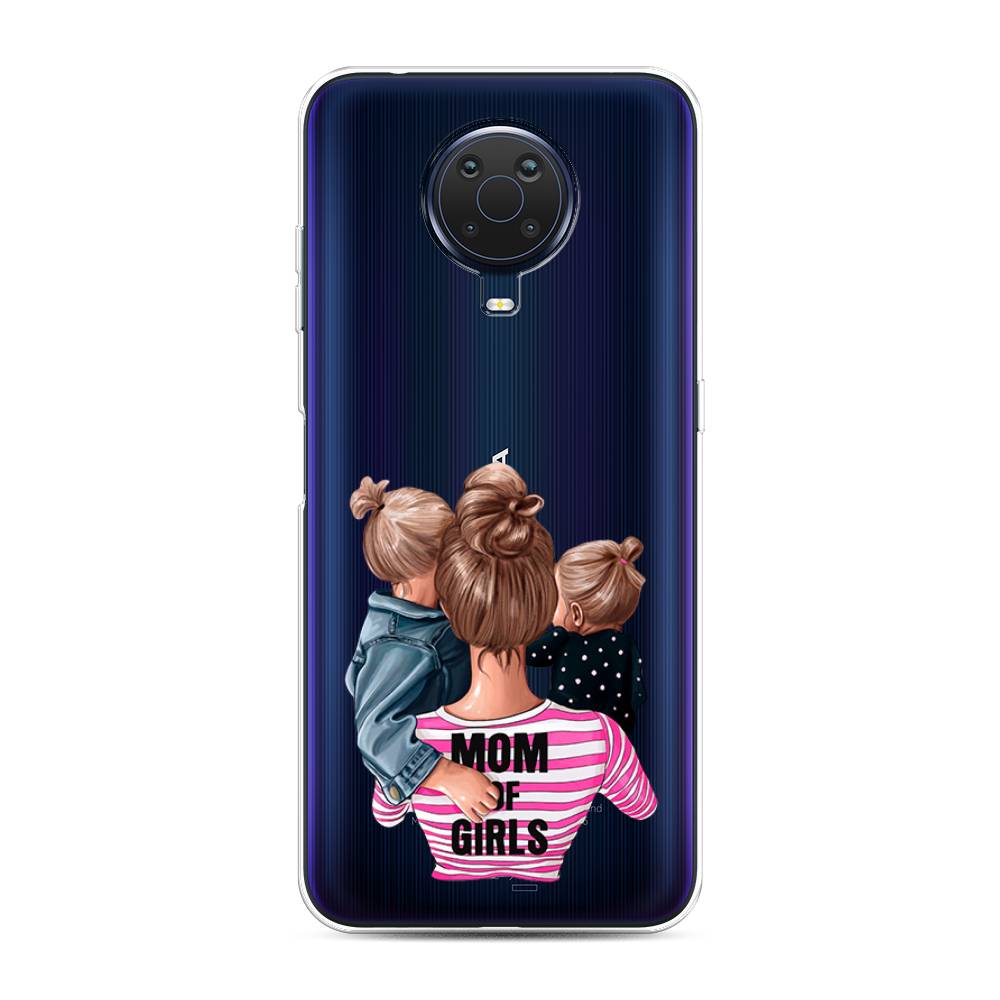 

Чехол Awog на Nokia G20 / Нокиа G20 "Mom of Girls", Синий;розовый;черный, 124150-6