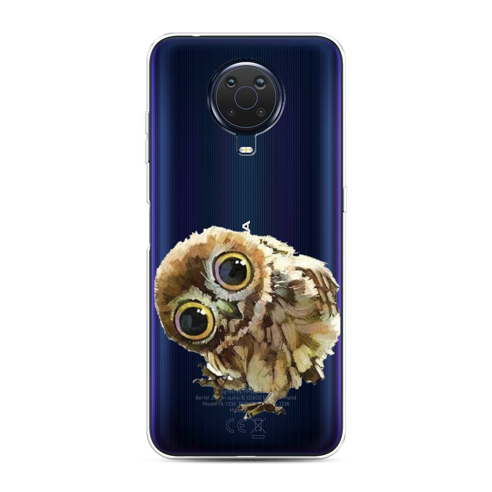 

Чехол Awog на Nokia G20 / Нокиа G20 "Любопытный совенок", Коричневый;белый;прозрачный, 124150-1