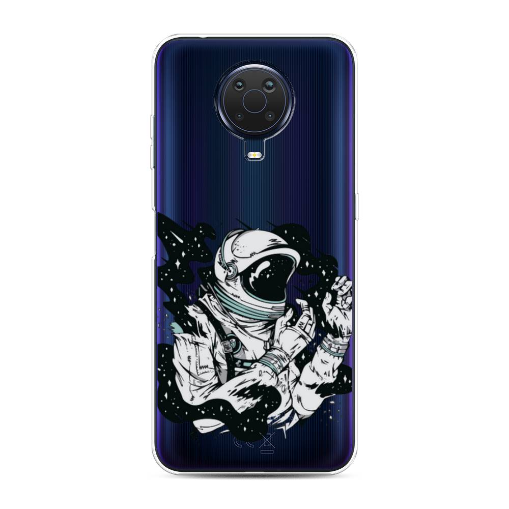 

Чехол Awog на Nokia G20 / Нокиа G20 "Космонавт арт", Черный;белый;прозрачный, 124150-7