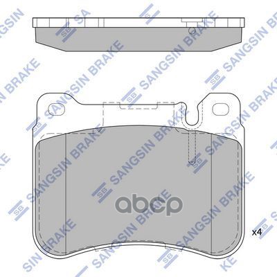 

Колодки дисковые передние \ MB W203/S203/CL203 1.8-3.5i/2.2-3.0CDi 02> HI-Q SP2329, SP2329