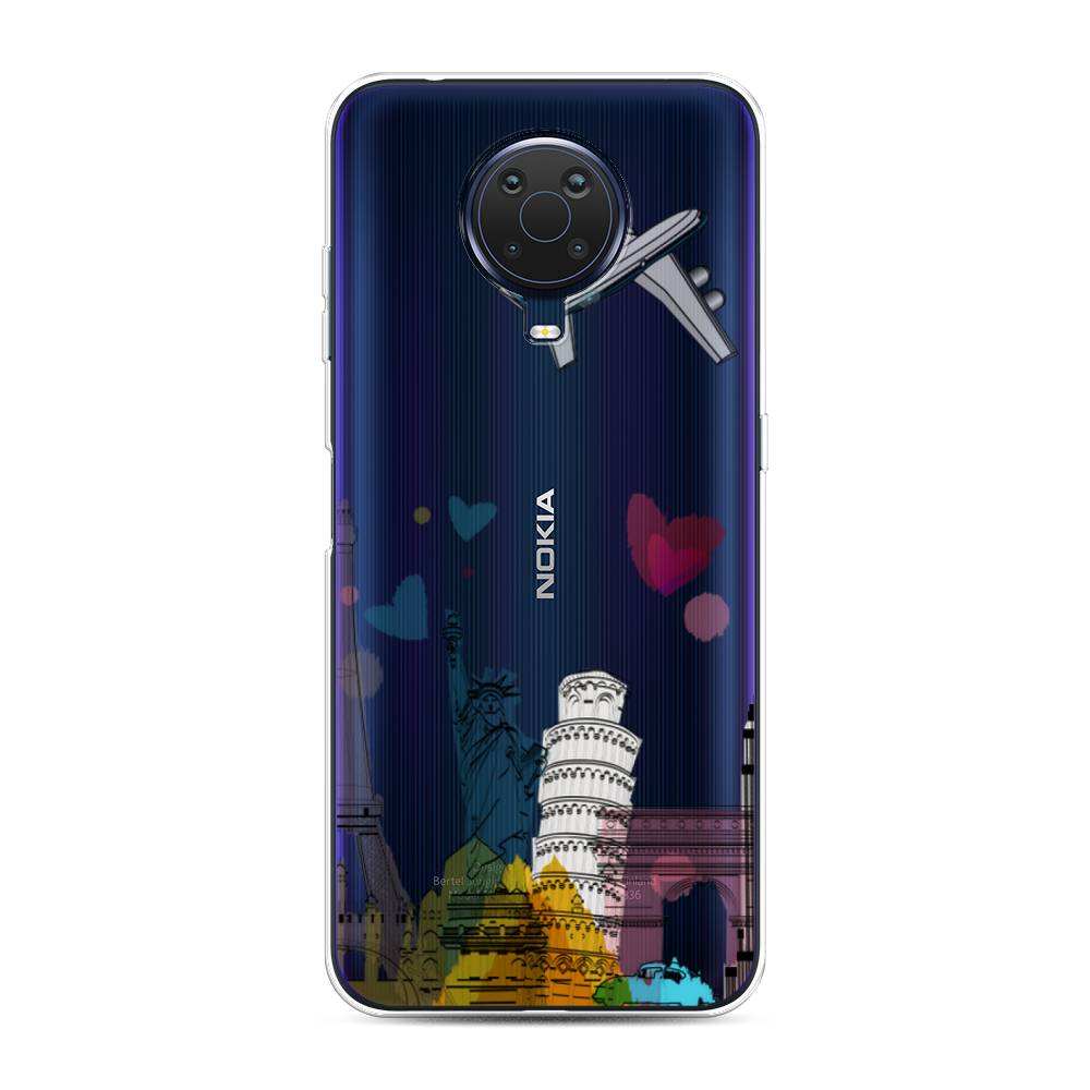 

Чехол Awog на Nokia G20 / Нокиа G20 "Самолет путешествий", Желтый, 124150-10