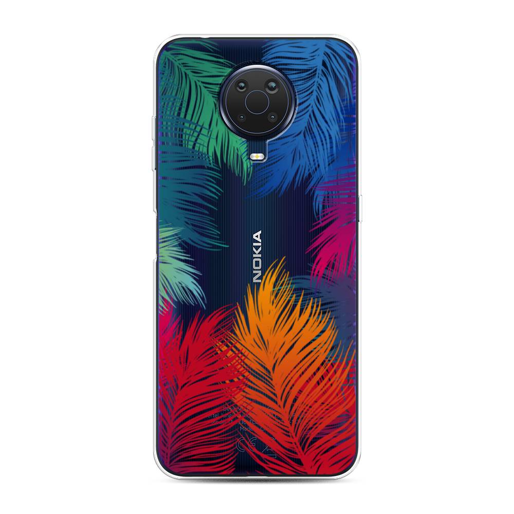 

Чехол Awog на Nokia G20 / Нокиа G20 "Рамка из перьев", Красный, 124150-4