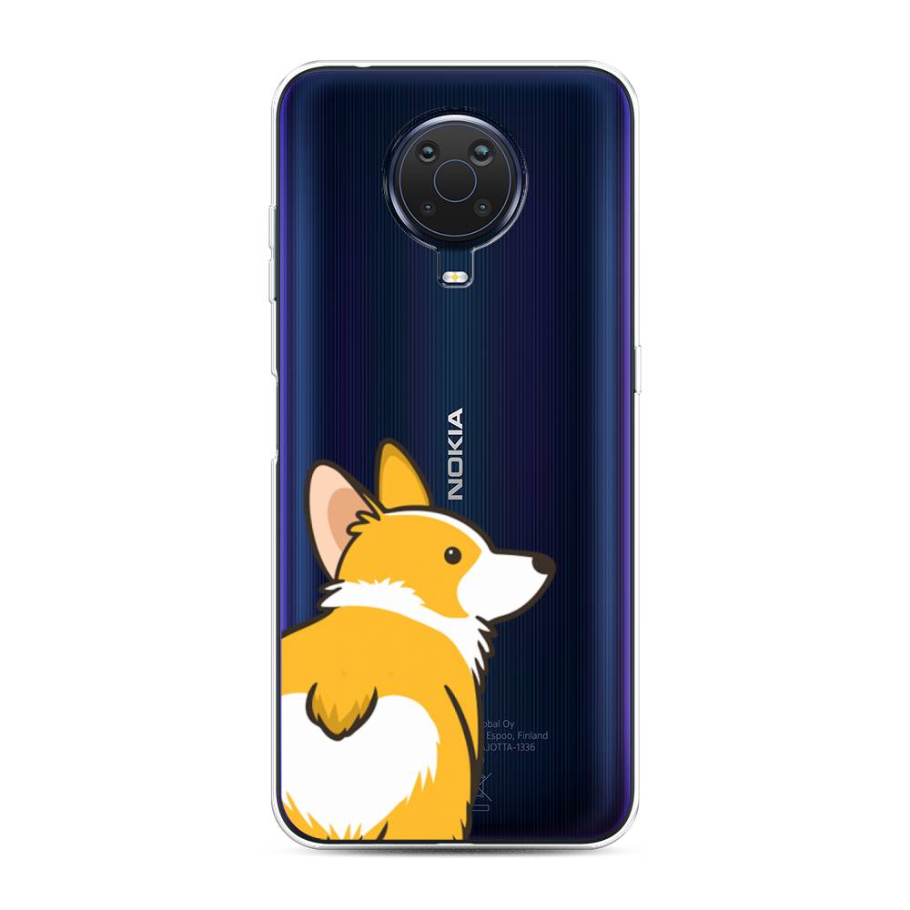 

Чехол Awog на Nokia G20 / Нокиа G20 "Корги следуй за мной", Желтый;бежевый;белый, 124150-2