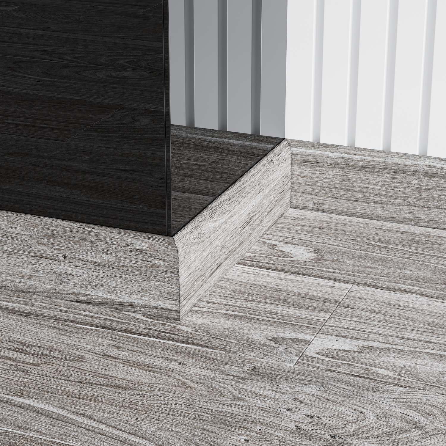 

Плинтус GoodWay M80 GWS-03 2400х80х12 мм дуб Гетеборг 1шт, Бежевый, Skirting 80