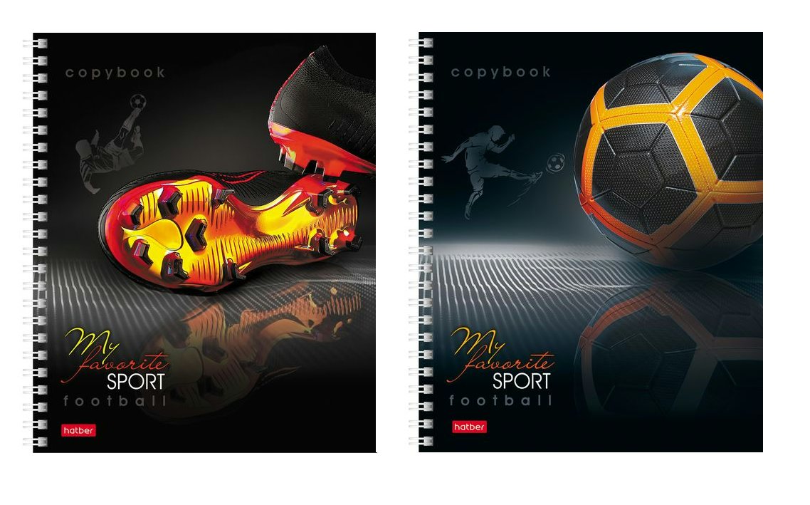 

Тетрадь Hatber клетка гребень СпортКлуб матовое ламинирование 96л А5, 1646250
