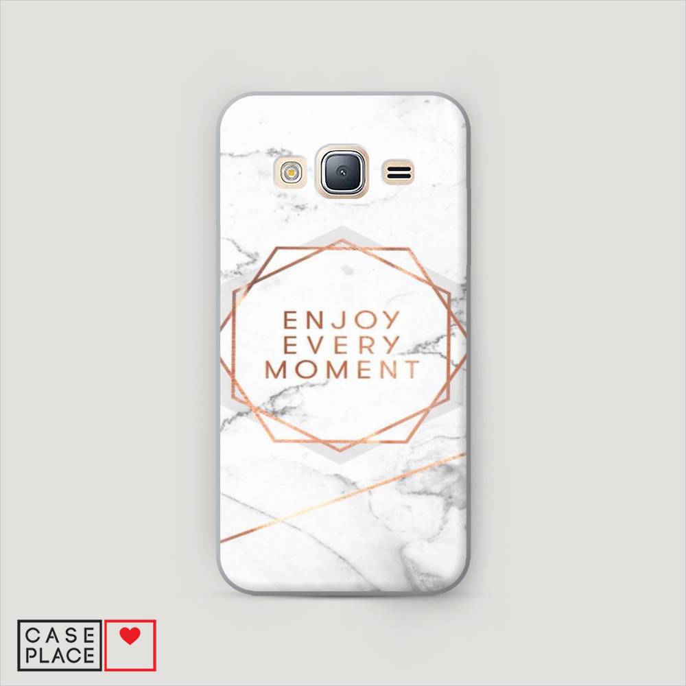

Чехол Awog "Enjoy every moment мрамор" для Samsung Galaxy J3 2016, 22440-5