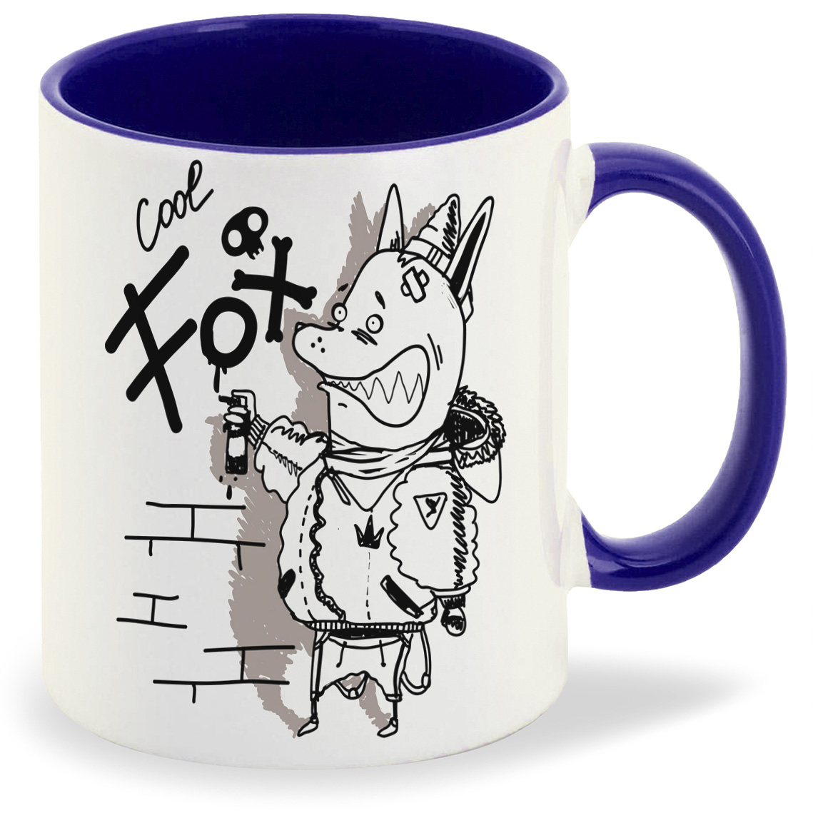 

Кружка CoolPodarok Прикол Cool fox, Прикол Cool fox