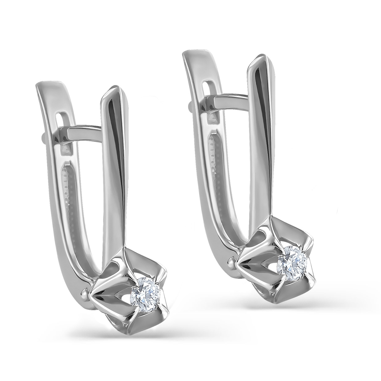 

Серьги из белого золота с бриллиантом Kabarovsky 12-11277-1000, 12-11277-1000