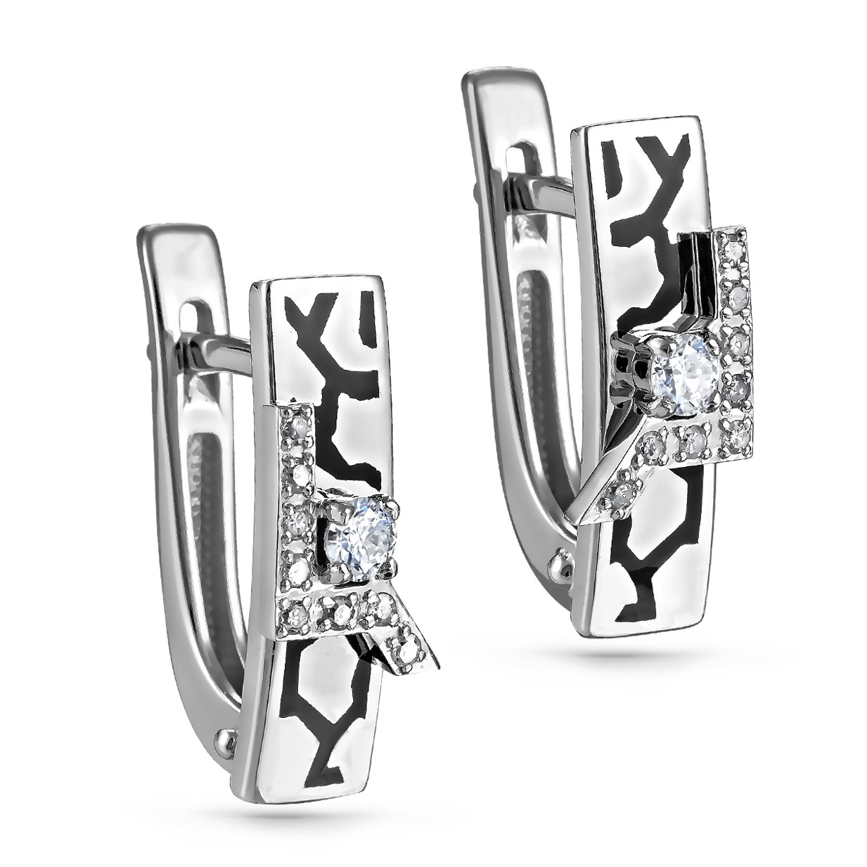 

Серьги из белого золота с бриллиантом Kabarovsky 12-11265-1002, 12-11265-1002