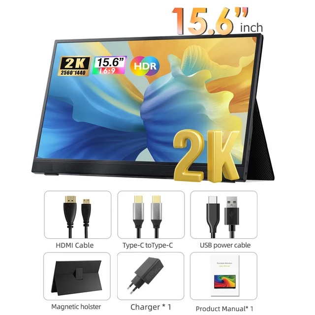 

15,6" Монитор Camerios 156QHD60Hz черный 60Hz 2560х1440 IPS, 156QHD60Hz