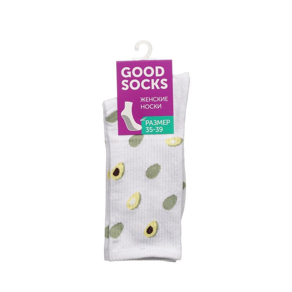 Носки женские Good Socks Авокадо белые 35-39