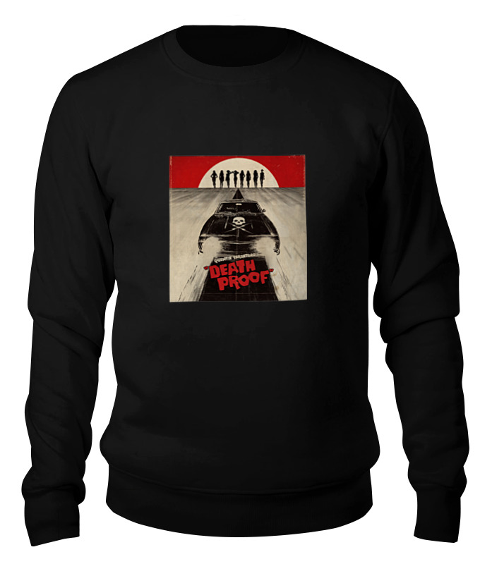

Свитшот унисекс Printio Death proof черный S, Death proof