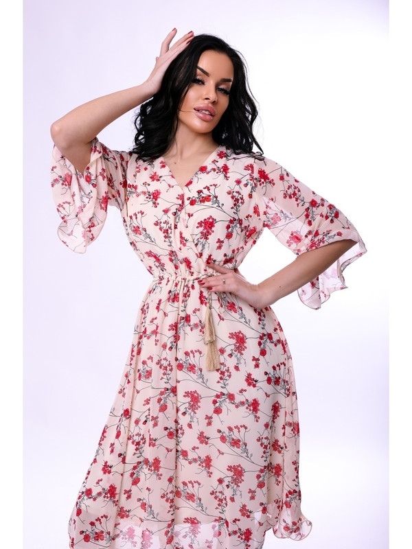 

Платье женское DAZZLE STYLE Жилка бежевое 50 RU, Жилка