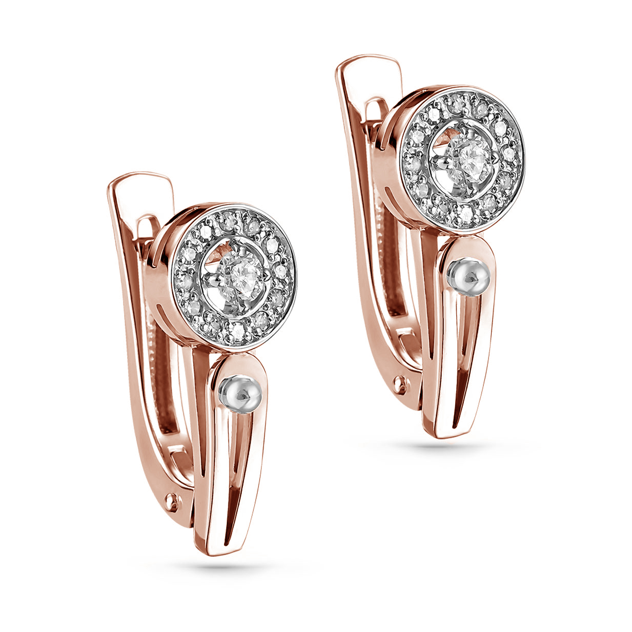 

Серьги из красного золота с бриллиантом Kabarovsky 12-01207-1000, 12-01207-1000