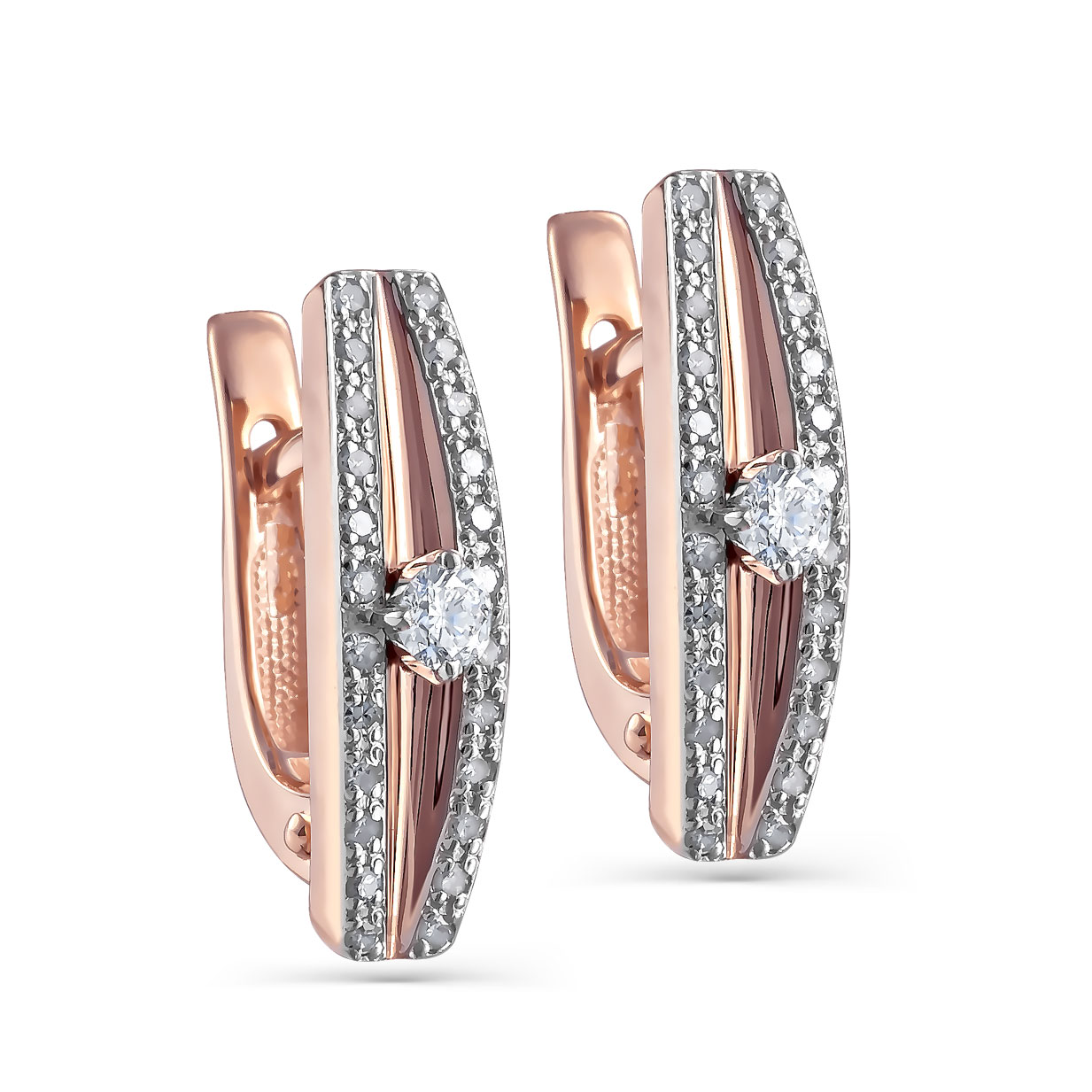 

Серьги из красного золота с бриллиантом Kabarovsky 12-01183-1000, 12-01183-1000