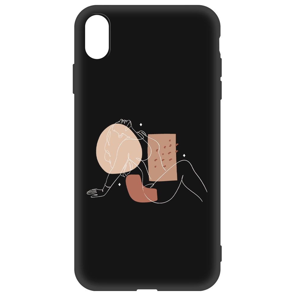 

Чехол-накладка Krutoff Soft Case Чувственность для iPhone XS Max черный