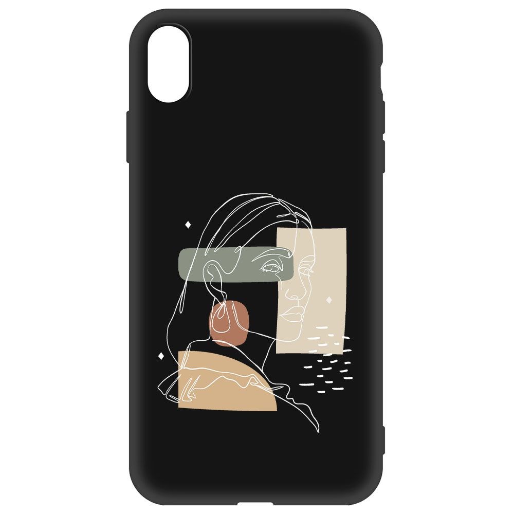 

Чехол-накладка Krutoff Soft Case Уверенность для iPhone XS Max черный