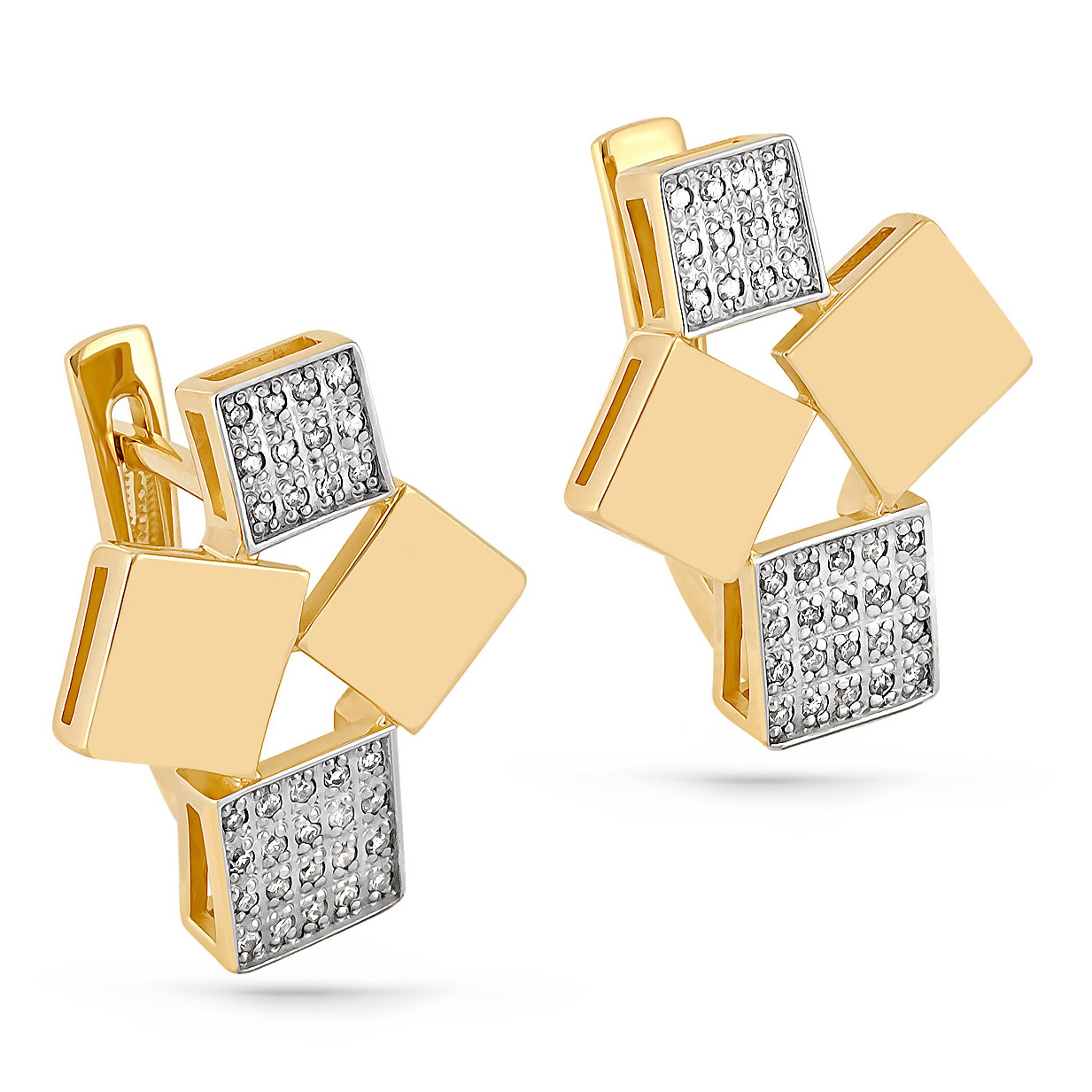 

Серьги из желтого золота с бриллиантом Kabarovsky 12-2922-1000, 12-2922-1000