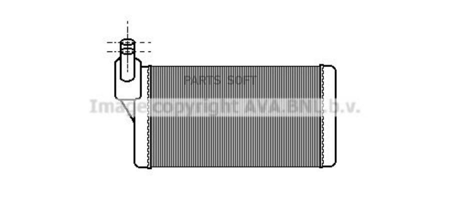 

AVA VN6097_радиатор печки! с AC VW T4 90>