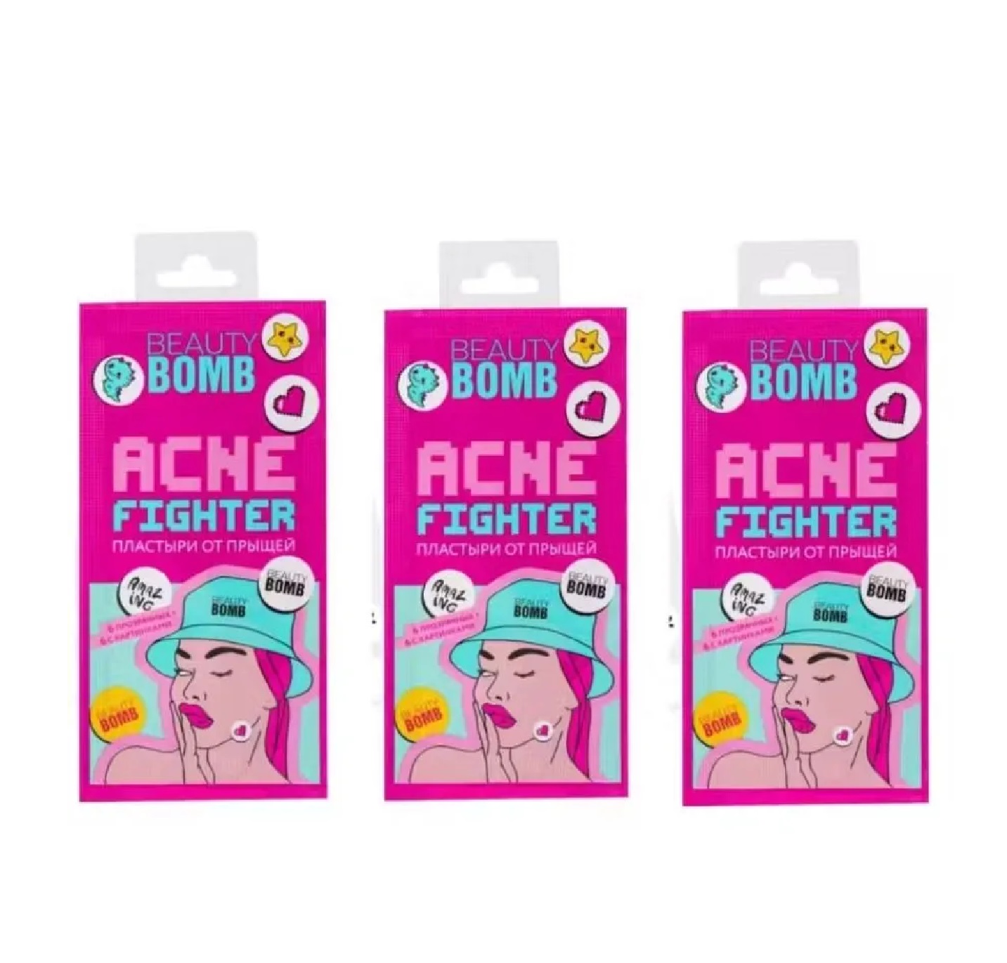 Пластыри от прыщей Beauty Bomb Acne patches 3 уп