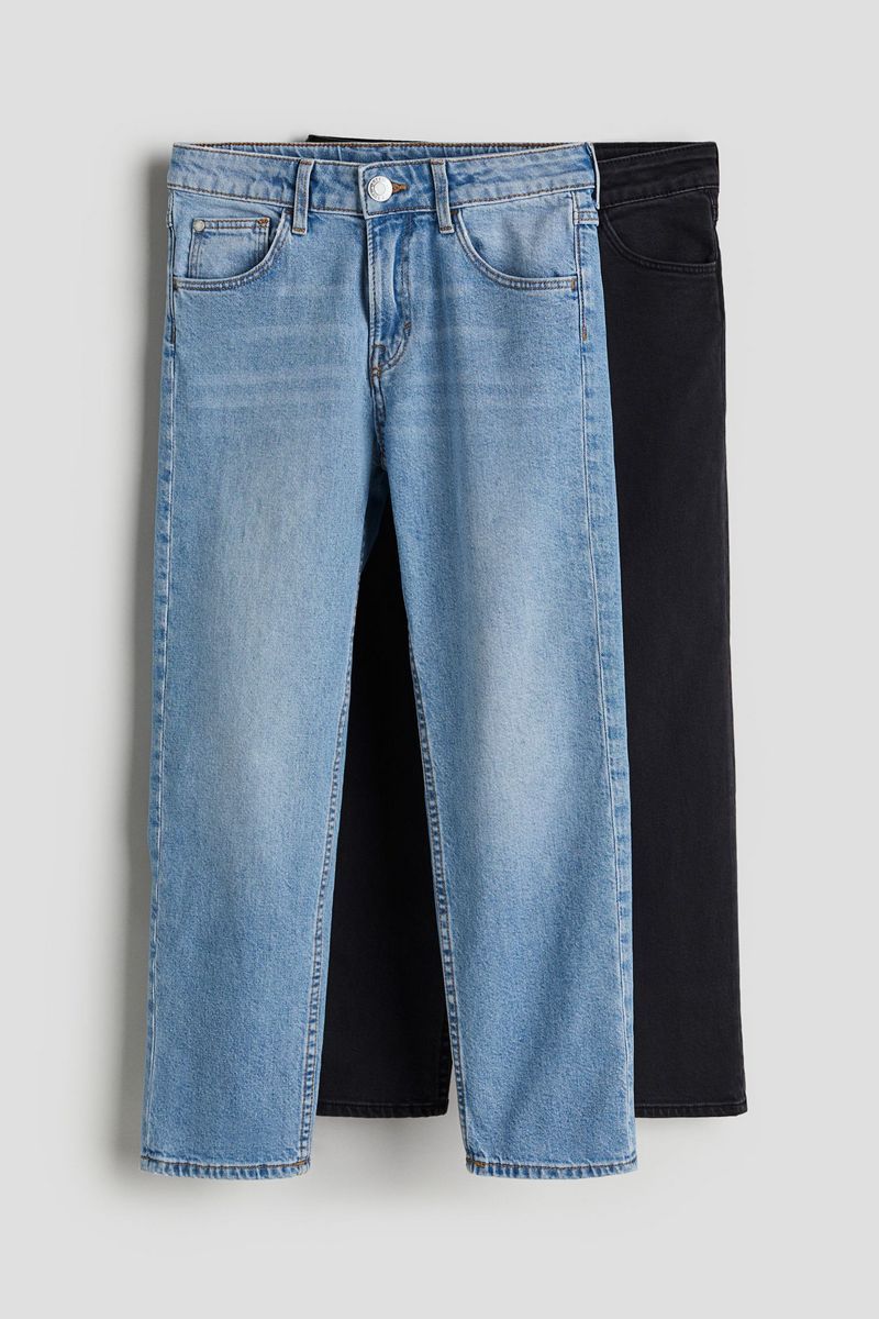 

Джинсы детские H&M 1071514, Голубой, черный, 152, 1071514