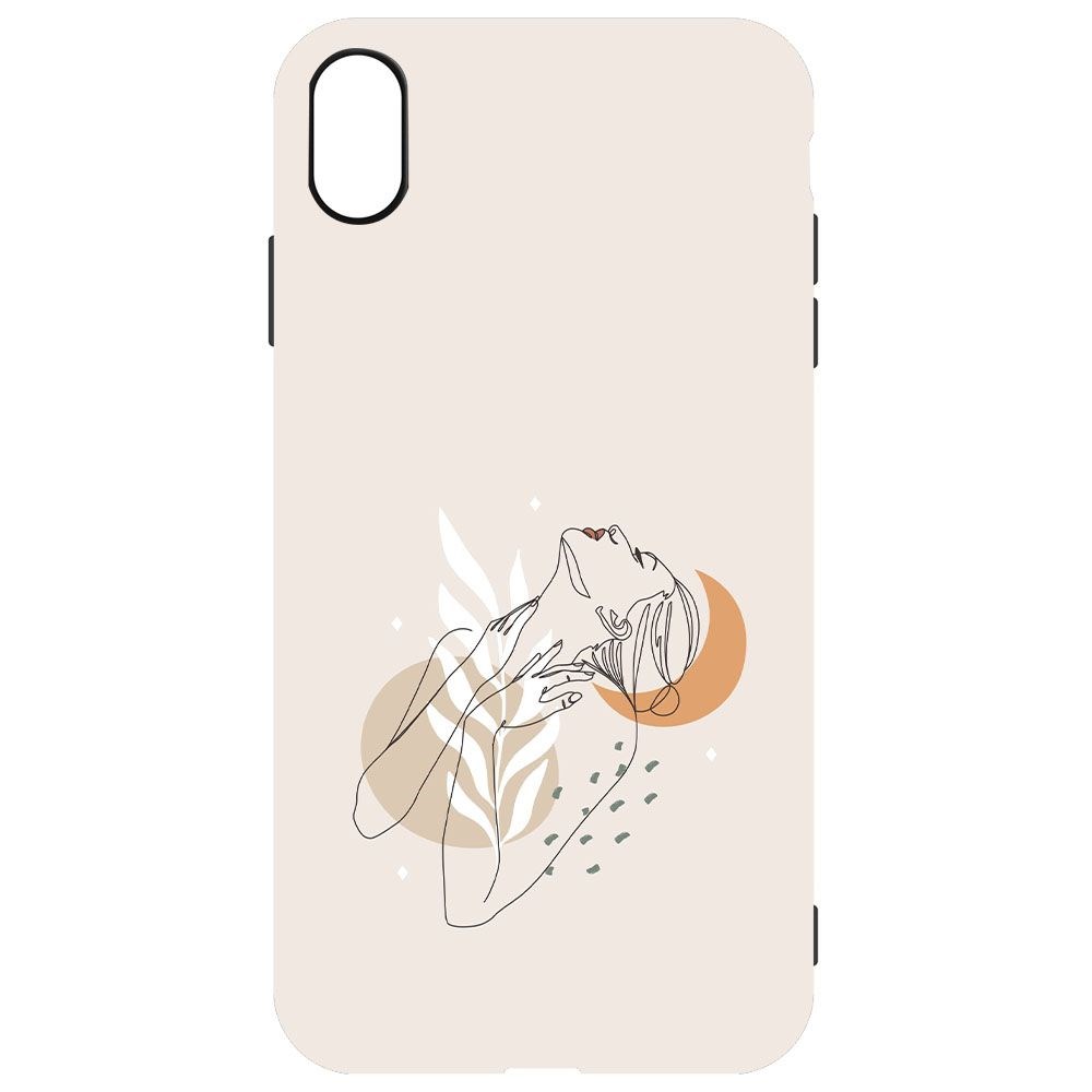 

Чехол-накладка Krutoff Soft Case Женственность для iPhone XS Max черный