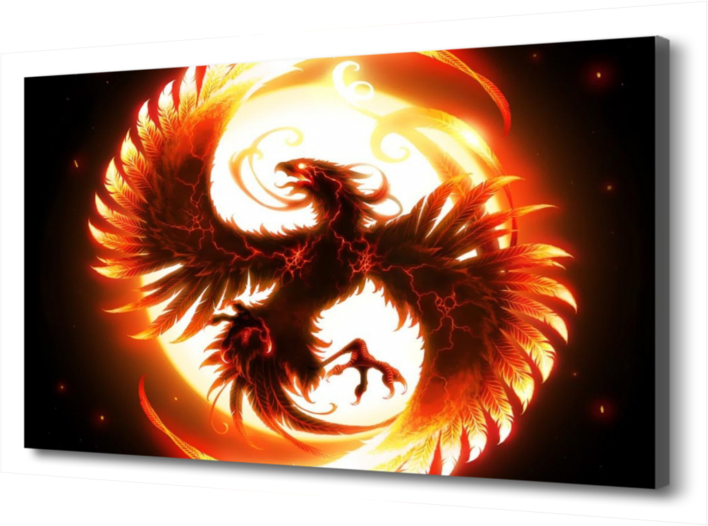 

Картина на холсте Птица-Феникс PRC-1276 (45x30см). Натуральный холст