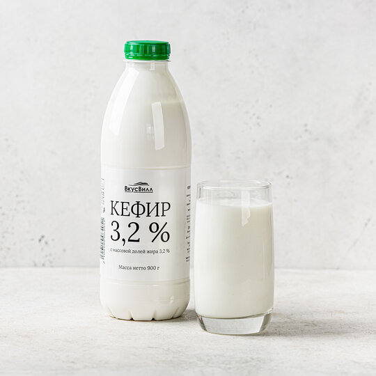 

Кефир ВкусВилл 3,2% БЗМЖ 900 мл
