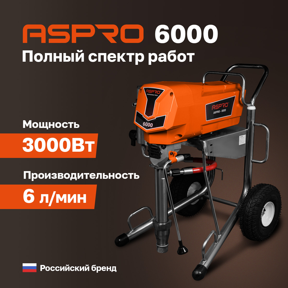 Окрасочный аппарат ASPRO-6000® окрасочный пистолет спец